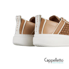 Carica l'immagine nel visualizzatore di Gallery, WEMBLEY Donna in Pelle Intrecciata Marrone Chiaro
