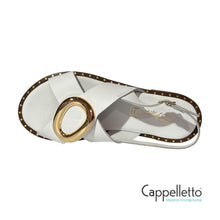 Carica l&#39;immagine nel visualizzatore di Gallery, Sandalo Bianco E2-073
