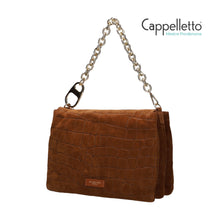 Carica l'immagine nel visualizzatore di Gallery, REFLEX Borsa Big 3028 Suede Croco Cognac
