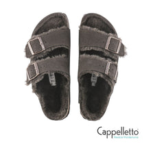 Carica l&#39;immagine nel visualizzatore di Gallery, Arizona Donna Shearling Pelle Scamosciata - Mocha
