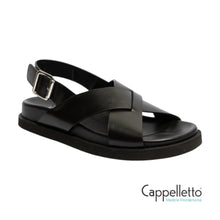 Carica l&#39;immagine nel visualizzatore di Gallery, THALIAS Sandalo Fussbet Ranch Black
