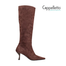 Carica l&#39;immagine nel visualizzatore di Gallery, Stivale a Tubo Suede Dark Brown
