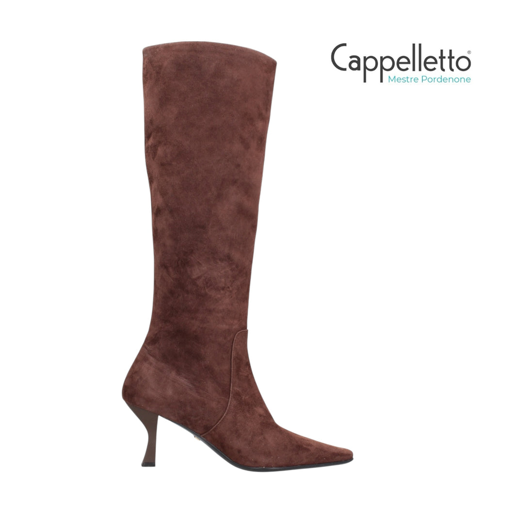 Stivale a Tubo Suede Dark Brown