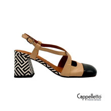 Carica l&#39;immagine nel visualizzatore di Gallery, SONITA Scarpa Cinturino Nero/Nude
