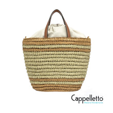 Carica l&#39;immagine nel visualizzatore di Gallery, MAE Borsa Rafia Caramello
