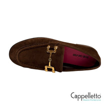 Carica l&#39;immagine nel visualizzatore di Gallery, CANDELARIA Mocassino Morsetto Camoscio Dark Brown
