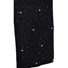 Carica l'immagine nel visualizzatore di Gallery, ROMAYA Sciarpa con Perle e Strass Nero
