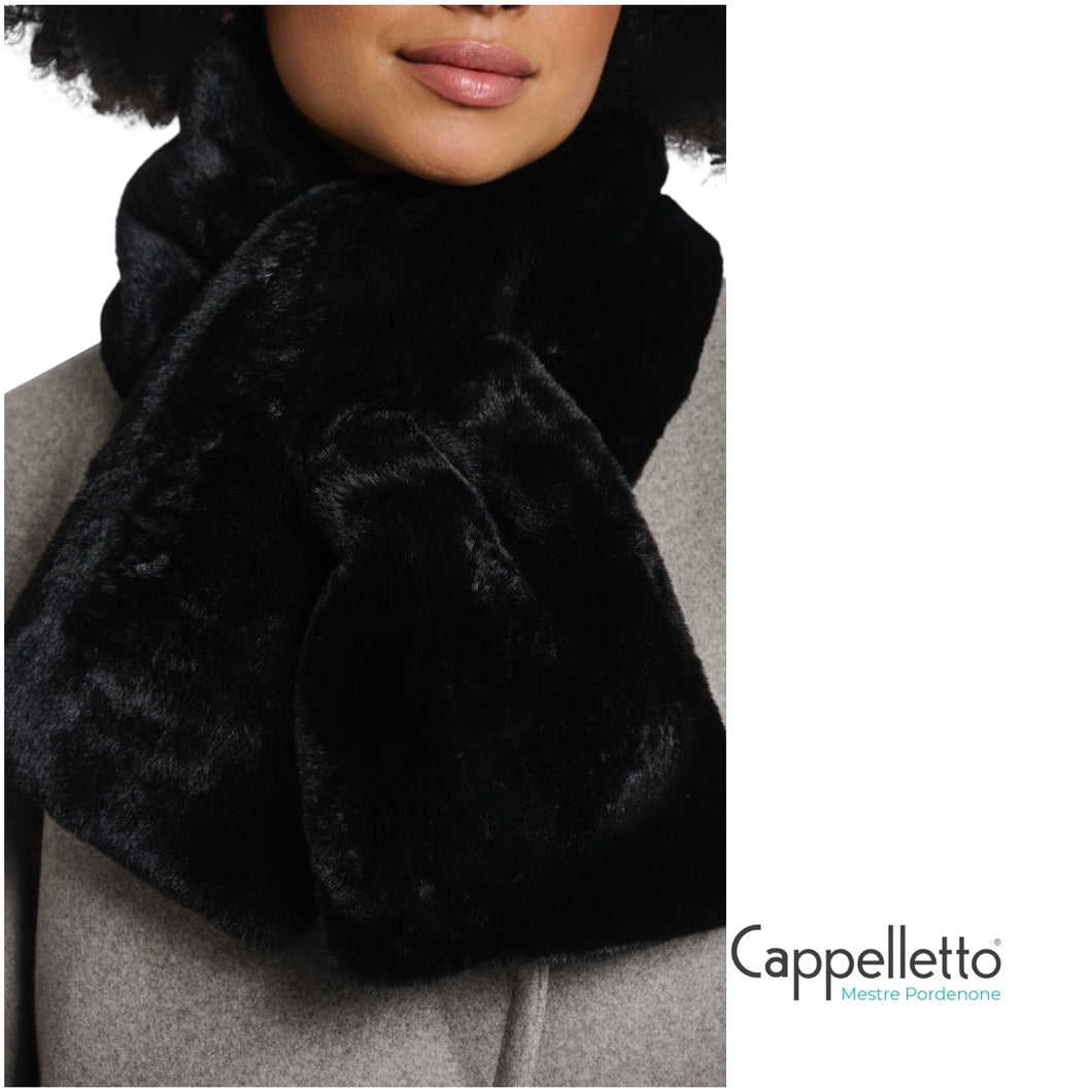 STIP Sciarpa in EcoPelliccia Nero