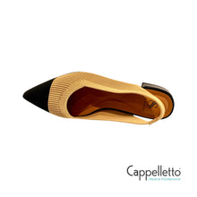 Carica l&#39;immagine nel visualizzatore di Gallery, BAY SlingBack Camel/Nero
