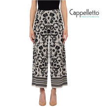 Carica l'immagine nel visualizzatore di Gallery, Pantalone in Maglia Jacquard Arab White/Black WA6424
