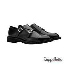 Carica l&#39;immagine nel visualizzatore di Gallery, Scarpa Doppia Fibbia Nera
