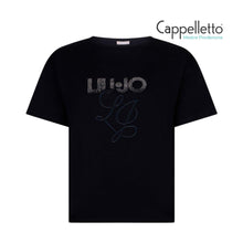 Carica l'immagine nel visualizzatore di Gallery, T-Shirt con Applicazioni Gioiello Naro WA6238
