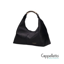 Carica l'immagine nel visualizzatore di Gallery, ELLISSE Hobo Bag Macro Dollaro Nero
