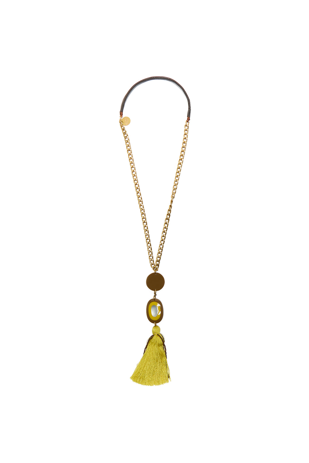Collana Oval Marrone/Multicolor