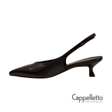 Carica l'immagine nel visualizzatore di Gallery, SlingBack in Nappa Nera S505
