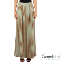 Carica l'immagine nel visualizzatore di Gallery, Pantalone Wide Green/Tabacco CA6089
