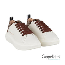 Carica l&#39;immagine nel visualizzatore di Gallery, WEMBLEY Sneaker Donna 0506 White-Bordeaux
