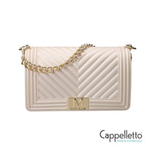 Carica l'immagine nel visualizzatore di Gallery, FLAT M Borsa a Spalla Beige/Gold

