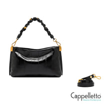 Carica l'immagine nel visualizzatore di Gallery, FANNY Borsa Stampa Anguilla Nero
