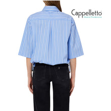 Carica l'immagine nel visualizzatore di Gallery, Camicia a Maniche Corte Blue Stripes WA6417
