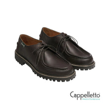 Carica l'immagine nel visualizzatore di Gallery, OPAL LUG Mocassino Barca da Uomo in Pelle Marrone
