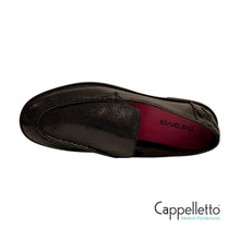Carica l&#39;immagine nel visualizzatore di Gallery, HOUDINI Mocassino Tallone Intrecciato Pelle Nera
