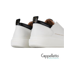 Carica l'immagine nel visualizzatore di Gallery, WEMBLEY Slip-on Uomo in Pelle Bianco/Nero 2384
