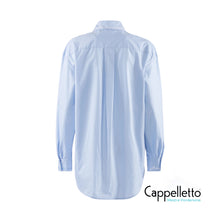 Carica l&#39;immagine nel visualizzatore di Gallery, FLORIDA Camicia Over con Ricami Azzurro
