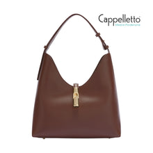 Carica l'immagine nel visualizzatore di Gallery, GOCCIA M Hobo Sidney Cioccolato/Light Gold
