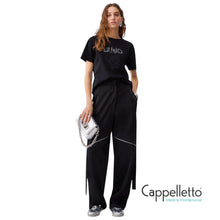 Carica l'immagine nel visualizzatore di Gallery, T-Shirt con Applicazioni Gioiello Naro WA6238
