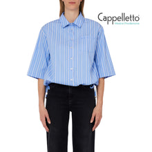 Carica l'immagine nel visualizzatore di Gallery, Camicia a Maniche Corte Blue Stripes WA6417
