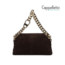 Carica l'immagine nel visualizzatore di Gallery, MICHELLE Borsa Small in Suede Dark Brown
