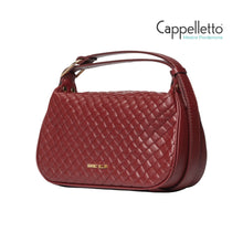 Carica l&#39;immagine nel visualizzatore di Gallery, MAVIRA PLOT Borsa in Pelle Rubino/Gold
