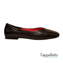 Carica l'immagine nel visualizzatore di Gallery, ROME Ballerina Sacchetto Flex Nappa Nero
