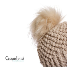 Carica l&#39;immagine nel visualizzatore di Gallery, POMPON Staccabile in EcoPelliccia Betulla
