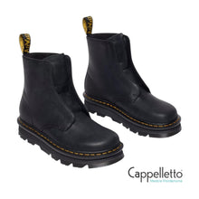 Carica l&#39;immagine nel visualizzatore di Gallery, ZEBZAG LACELESS Stivaletti in Pelle Nera Senza Lacci
