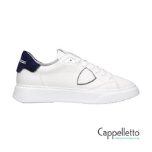 Carica l&#39;immagine nel visualizzatore di Gallery, TEMPLE Uomo Daim Bianco/Blu VD23
