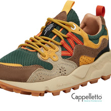 Carica l&#39;immagine nel visualizzatore di Gallery, YAMANO 3 Uni Suede e Tessuto Tecnico - Tortora/Verde
