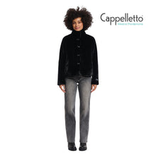 Carica l&#39;immagine nel visualizzatore di Gallery, VIE Giubbo Monopetto EcoPelliccia Nero
