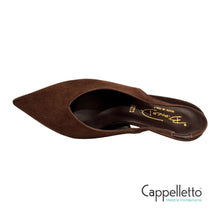 Carica l'immagine nel visualizzatore di Gallery, SlingBack in Camoscio Testa di Moro S670
