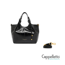 Carica l'immagine nel visualizzatore di Gallery, DUA Borsa Media Stampa Anguilla Nero
