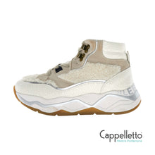 Carica l'immagine nel visualizzatore di Gallery, CLUB ASPEN Sneaker Donna Crackled Leat.Teddy Beige

