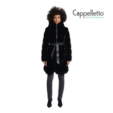 Carica l&#39;immagine nel visualizzatore di Gallery, BRIDGET EcoPelliccia con Dettagli in EcoPelle Nero
