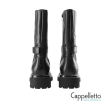 Carica l'immagine nel visualizzatore di Gallery, CPH 951 Biker Boot Donna in Pelle Nera
