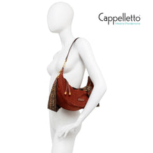 Carica l&#39;immagine nel visualizzatore di Gallery, AISHA Borsa in Pelle Scamosciata Moka
