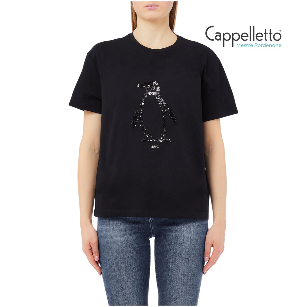 T-shirt Nero Pinguin Fashion MF5412