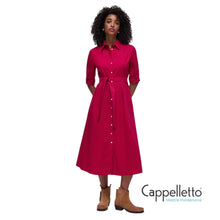 Carica l'immagine nel visualizzatore di Gallery, Abito Midi in Popeline Red Party WA6349
