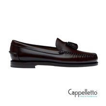 Carica l'immagine nel visualizzatore di Gallery, CLASSIC WILL Mocassino Donna in Pelle Brown Burgundy

