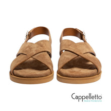 Carica l&#39;immagine nel visualizzatore di Gallery, THALIAS Sandalo Fussbet Velour Nicciolettes
