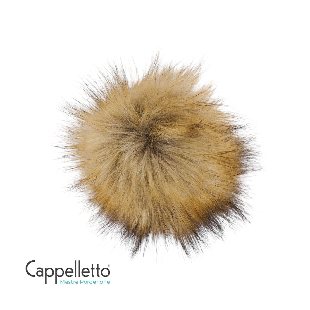 POMPON Staccabile in EcoPelliccia Naturale